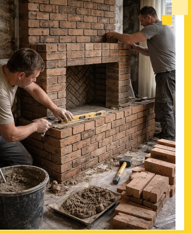 Изготовление и установка кирпичных каминов в Видном