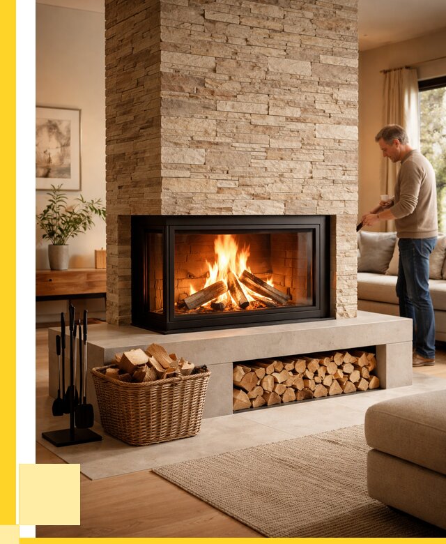 Дровяной камин под ключ в Видном от 207000 р. | ЭриданВдн