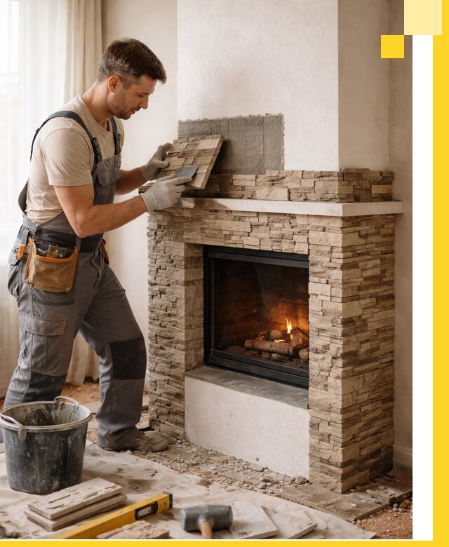 Изготовление и монтаж каминов для дома под ключ в Видном