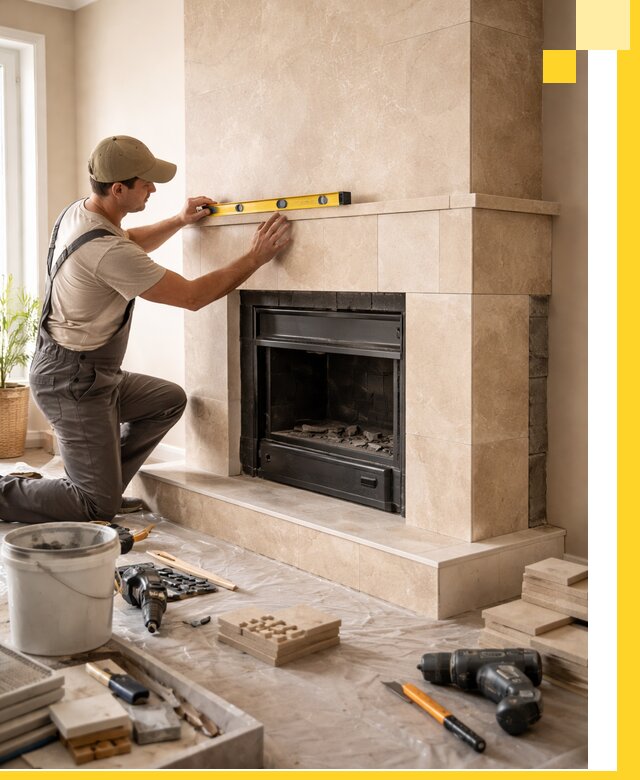 Установка и монтаж каминов в частном доме под ключ в Видном