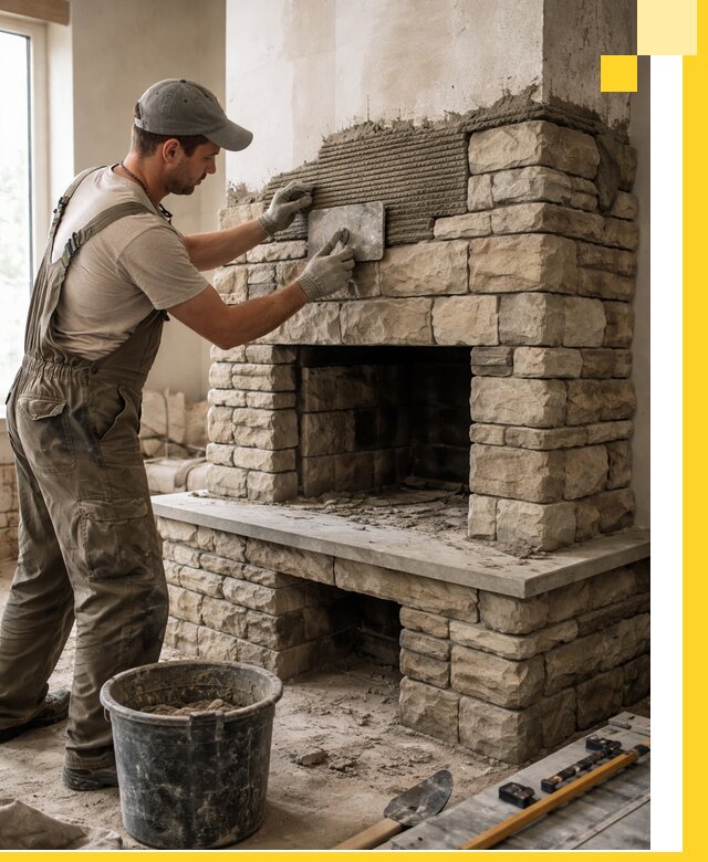 Строительство каминов под ключ в Видном от проектирования до монтажа