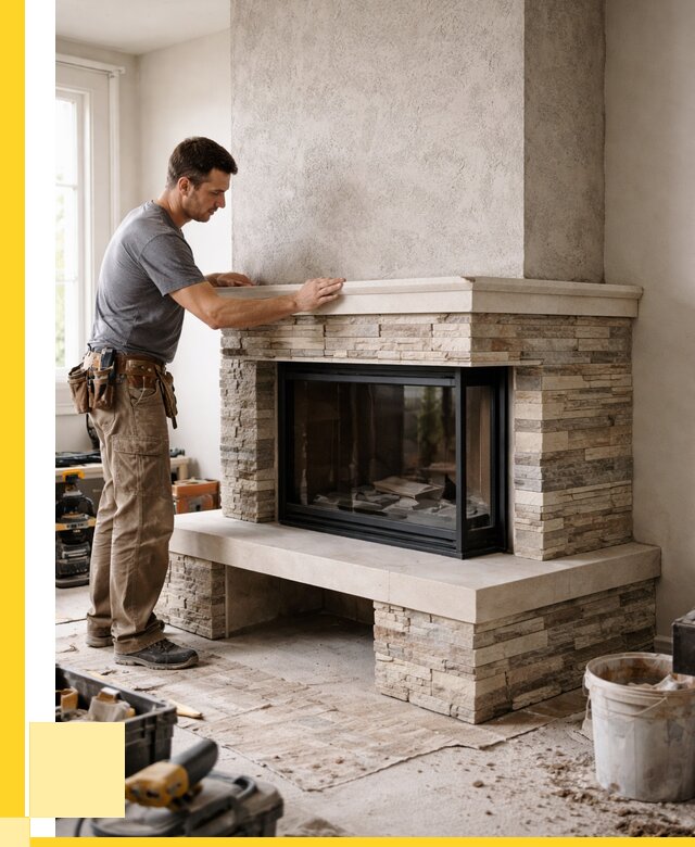 Изготовление каминов под ключ в Видном от 155250 р. | ЭриданВдн