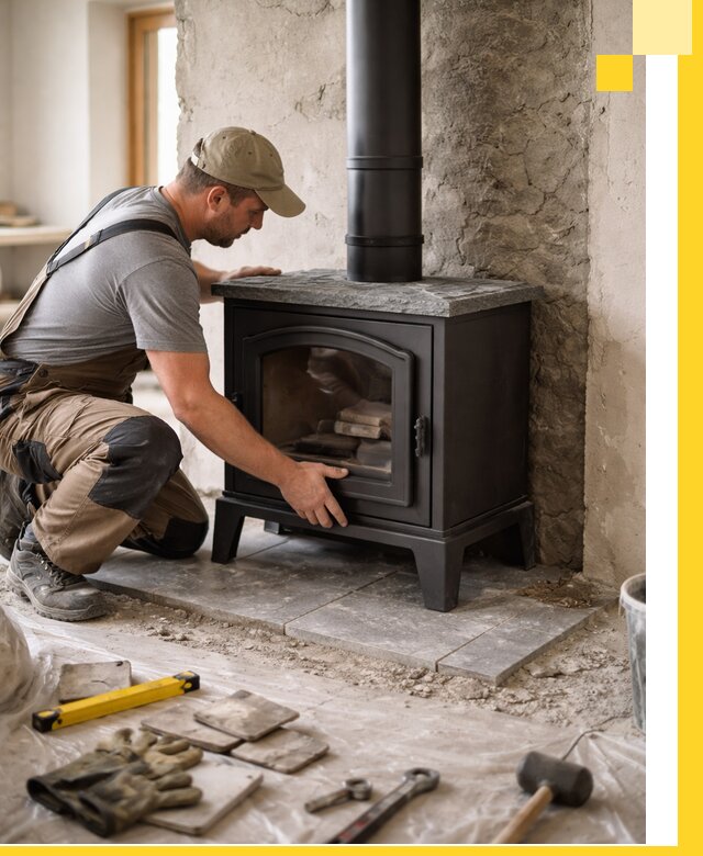 Профессиональный монтаж печей и каминов в Видном под ключ