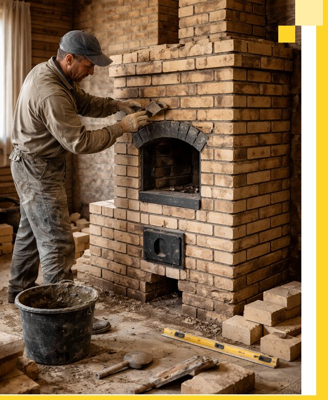 Кирпичные печи под ключ в Видном: проектирование и кладка