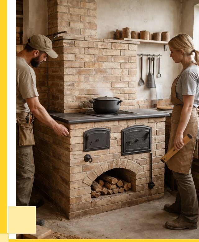 Варочно отопительные печи в Видном от 93150 р. | ЭриданВдн