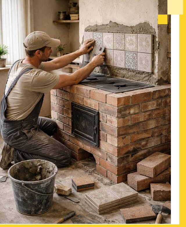 Печи с плитой на заказ монтаж гарантия и сервис в Видном