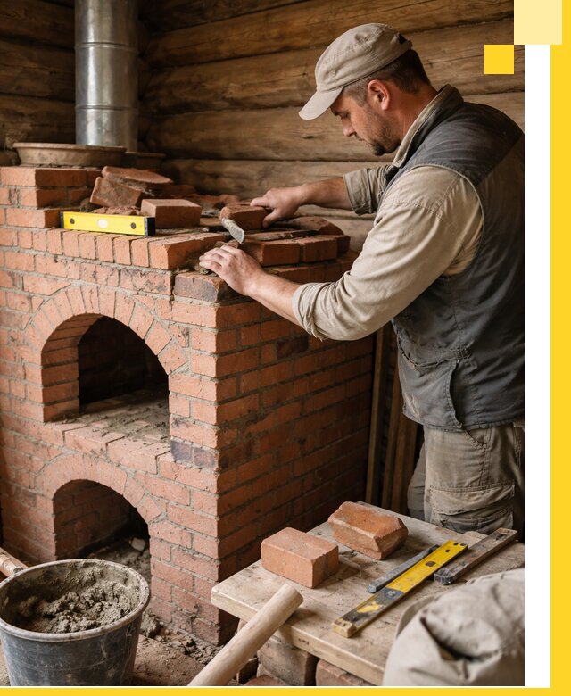 Изготовление и установка русских печей в Видном под ключ