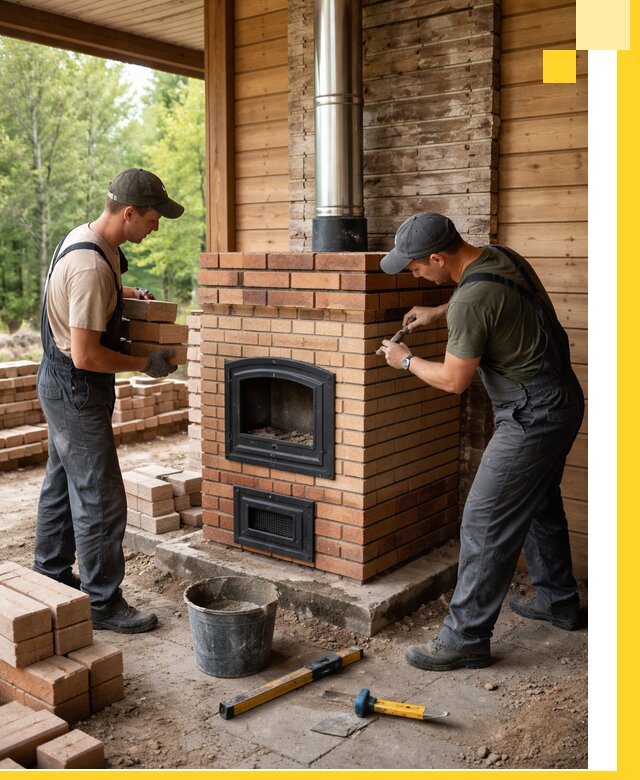 Производство и установка дачных печей под ключ в Видном