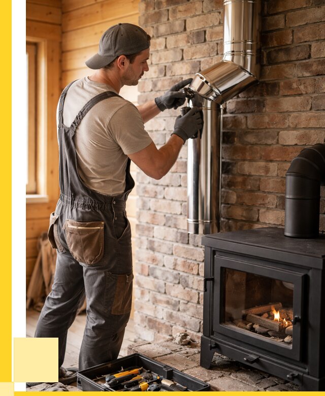 Монтаж дымоходов для печей в Видном от 7763 р. | ЭриданВдн