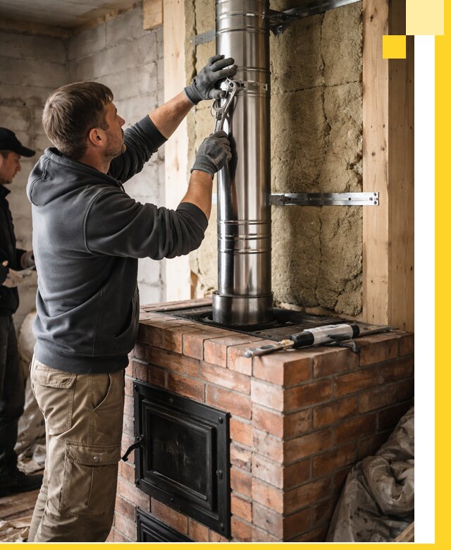 Изготовление и монтаж печей и дымоходов под ключ в Видном