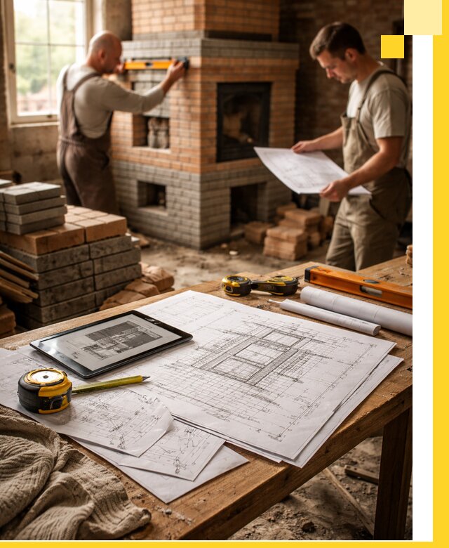 Проекты печей и каминов с индивидуальным дизайном в Видном