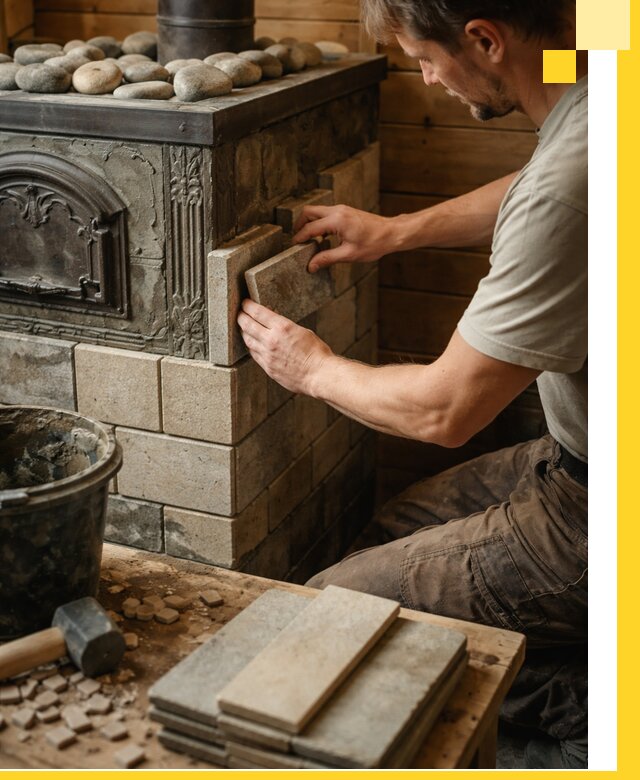 Облицовка банных печей в Видном профессиональная отделка