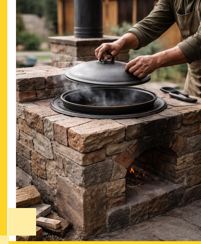 Печи для казана в Видном по цене от 18630 р. | ЭриданВдн