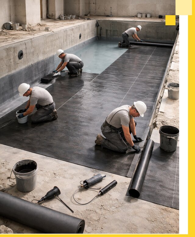 Профессиональная гидроизоляция бассейнов и чаш в Видном под ключ