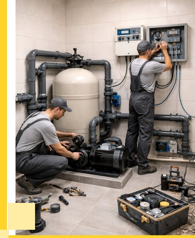 Монтаж оборудования для бассейнов в Видном от 41400 р. | ЭриданВдн