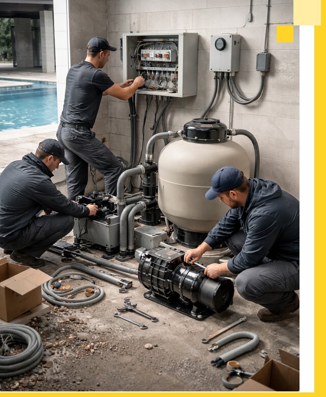 Профессиональный монтаж оборудования для бассейнов в Видном