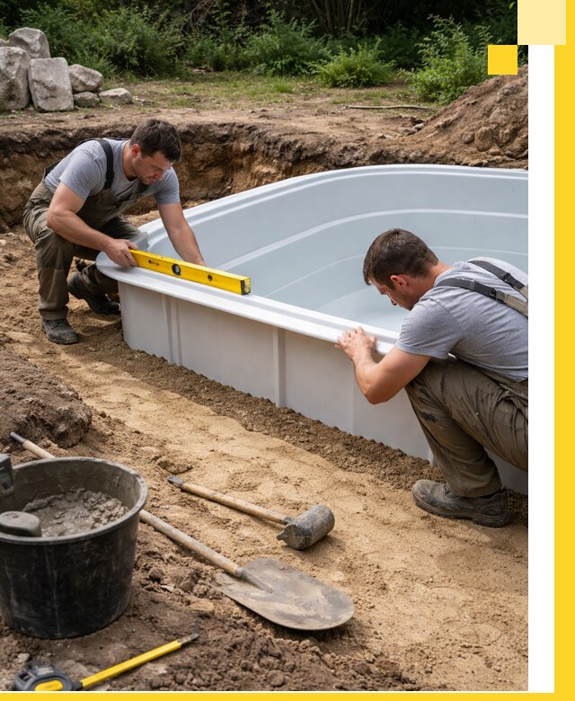 Производство и установка пластиковых бассейнов в Видном под ключ