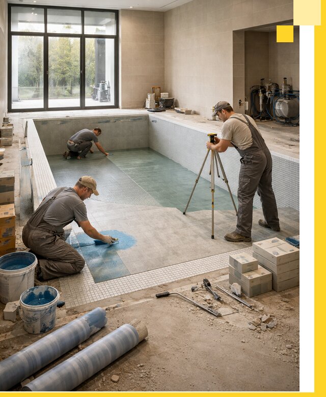 Проект и строительство закрытых бассейнов в Видном под ключ