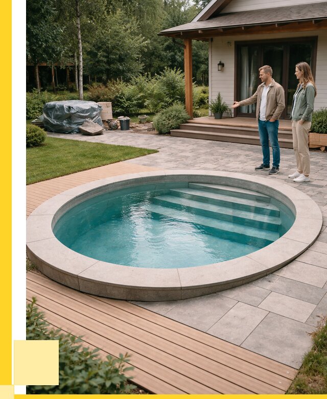 Бассейн на даче под ключ в Видном от 207000 р., ЭриданВдн