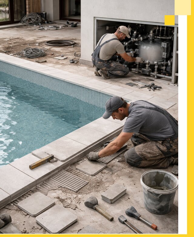 Строительство и монтаж бассейнов в коттедже в Видном