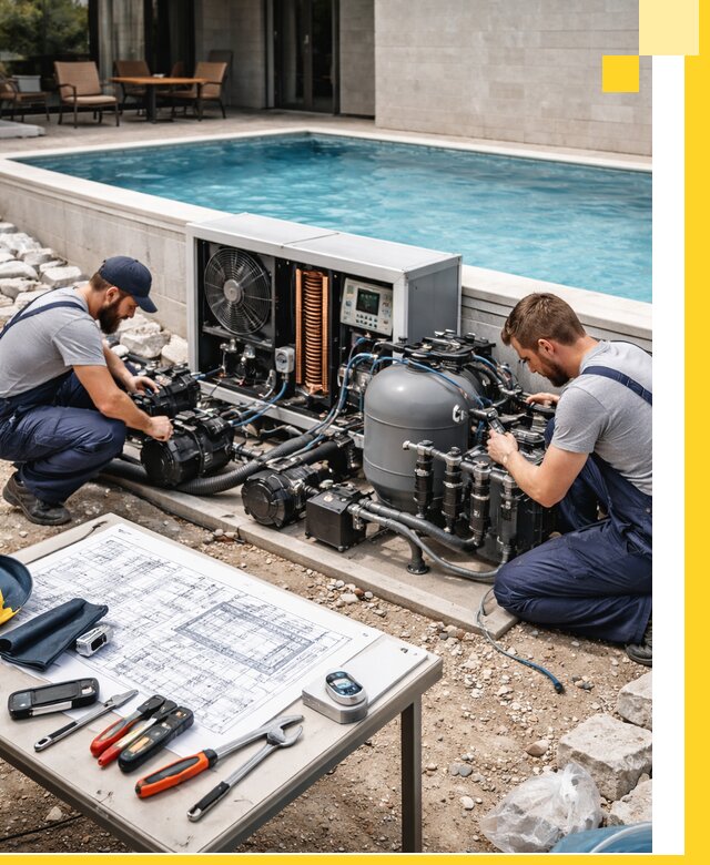 Проектирование и монтаж бассейнов с подогревом в Видном