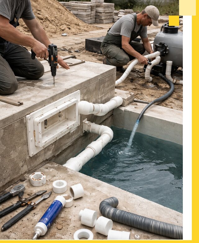 Строительство скиммерных бассейнов под ключ в Видном