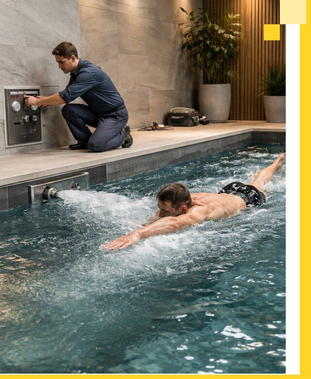 Проектирование и монтаж бассейнов с противотоком в Видном