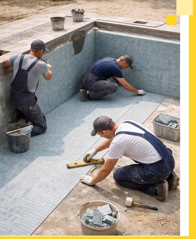 Укладка и установка плитки для бассейнов под ключ в Видном