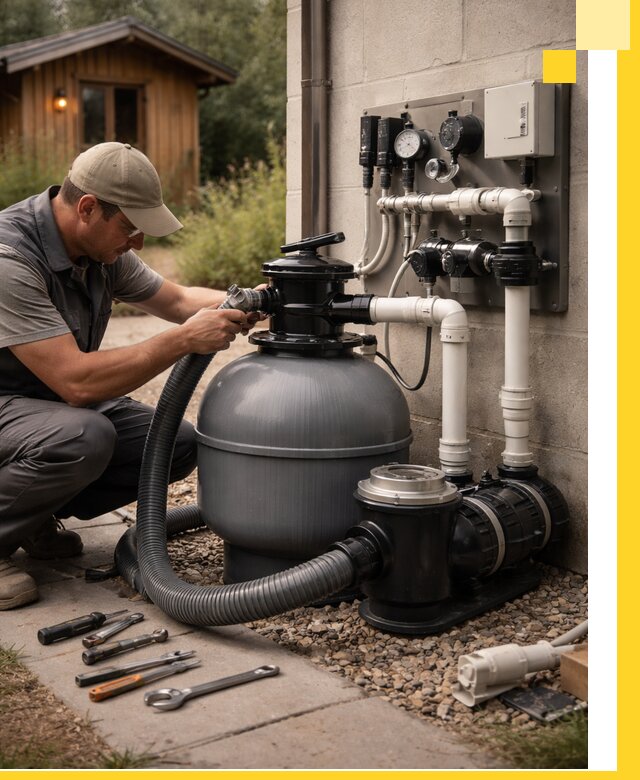 Продажа и монтаж фильтров и насосов для бассейнов в Видном