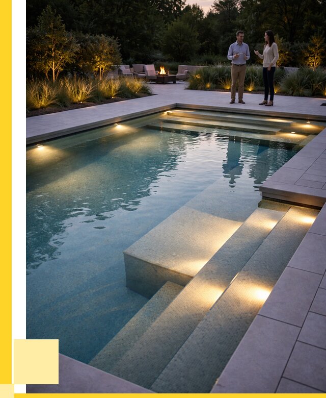 Освещение бассейнов в Видном под ключ от 25875 р. | ЭриданВдн