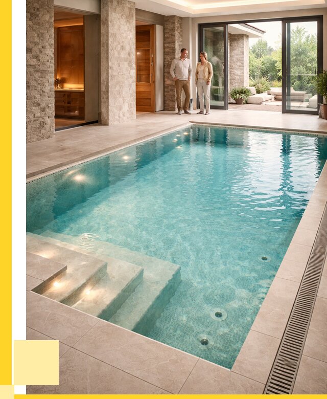 Бассейн во дворе в Видном: проект, отделка от 1242000 р. | ЭриданВдн