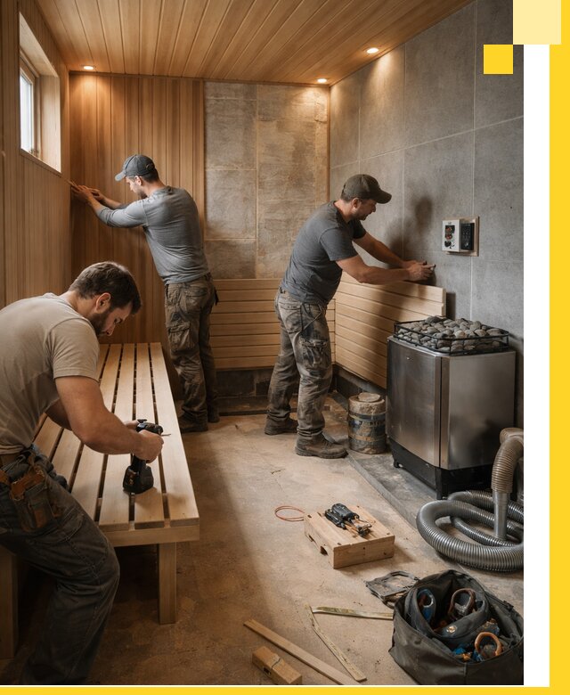 Сауны под ключ в Видном, проектирование, строительство, отделка