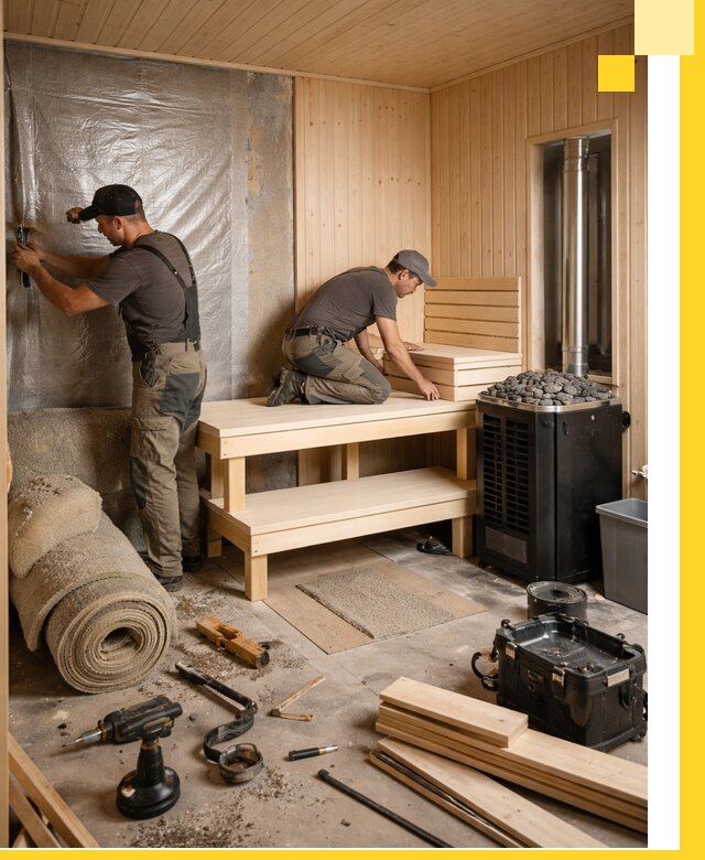 Проекты саун под ключ в Видном дизайн и строительство