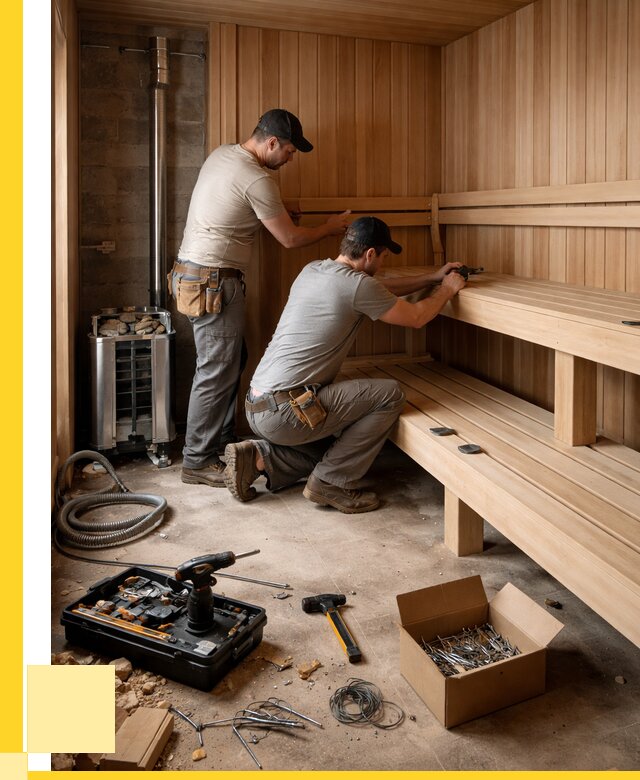 Монтаж саун под ключ в Видном от 124200 р. | ЭриданВдн