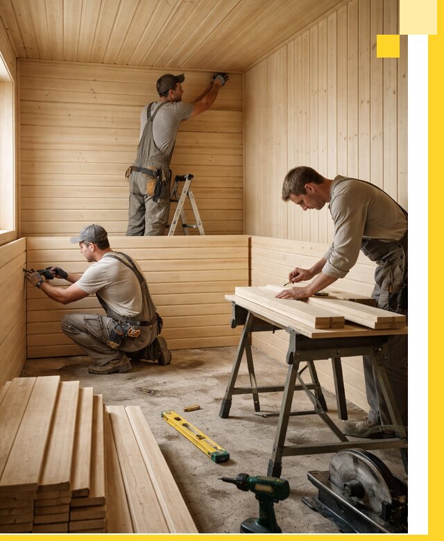 Обшивка саун в Видном из натуральной древесины под ключ