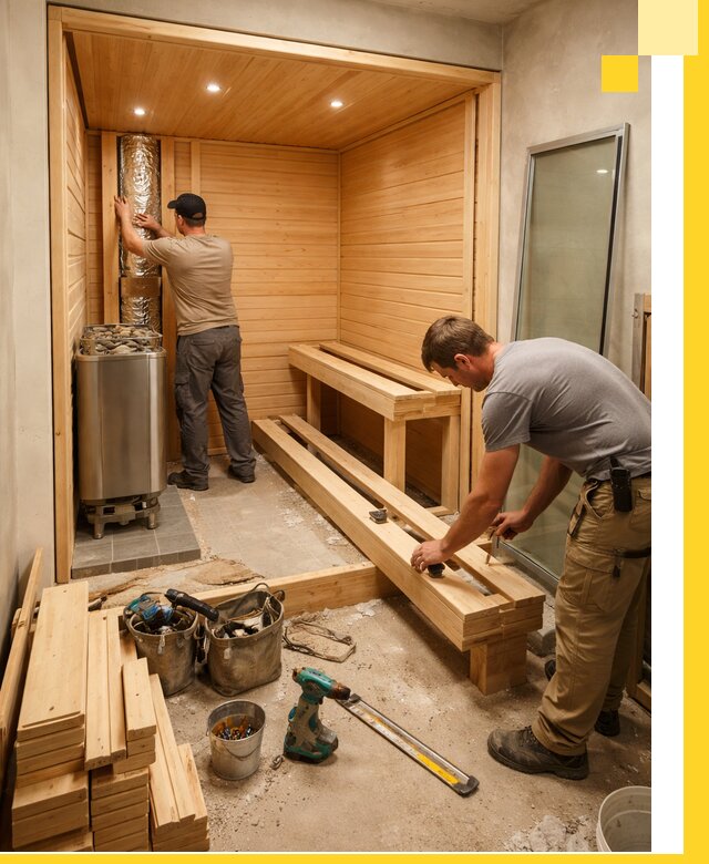 Проектирование и установка домашних саун под ключ в Видном