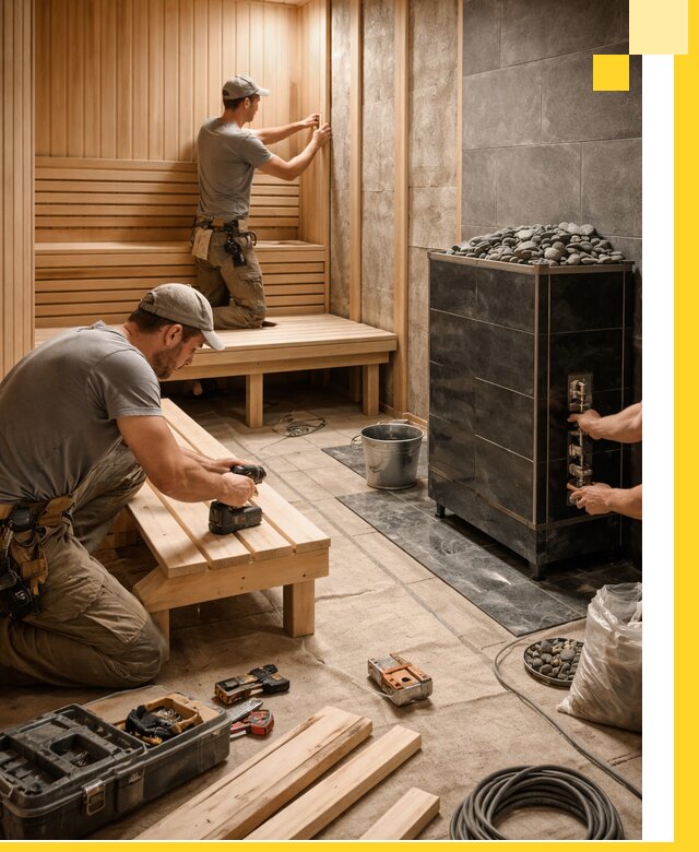 Дизайн и строительство интерьерных саун под ключ в Видном