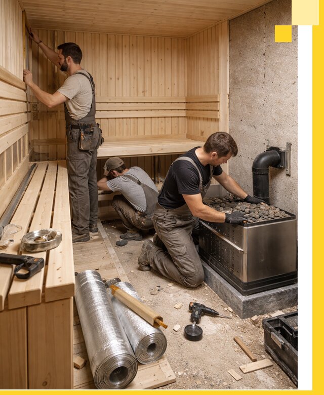 Индивидуальные сауны на заказ в Видном под ключ, проект и монтаж