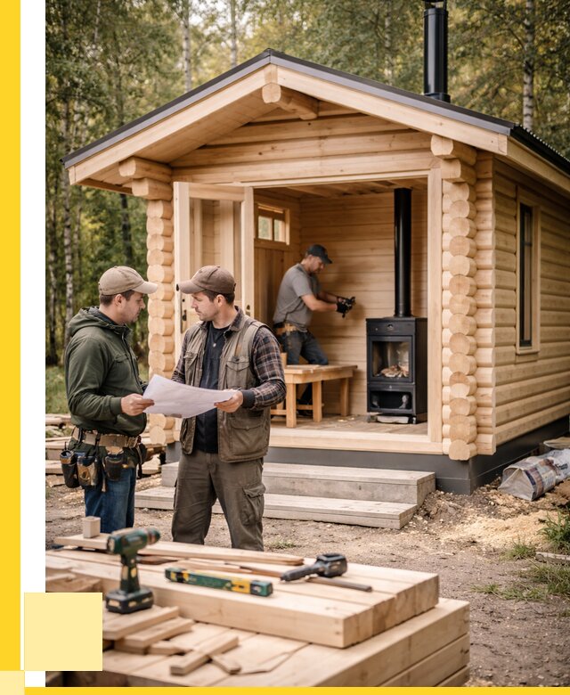 Монтаж бань под ключ в Видном — от 207000 р. | ЭриданВдн