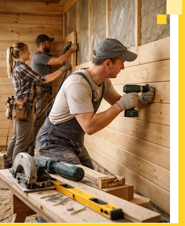 Обшивка бань под ключ в Видном: отделка стен и потолков