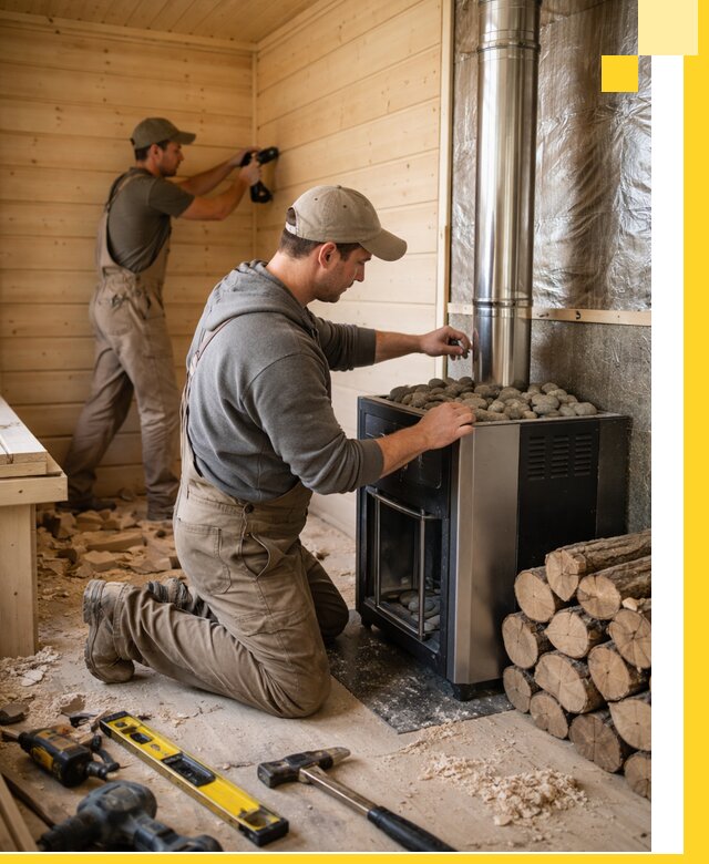 Строительство деревянных бань под ключ в Видном проекты и монтаж