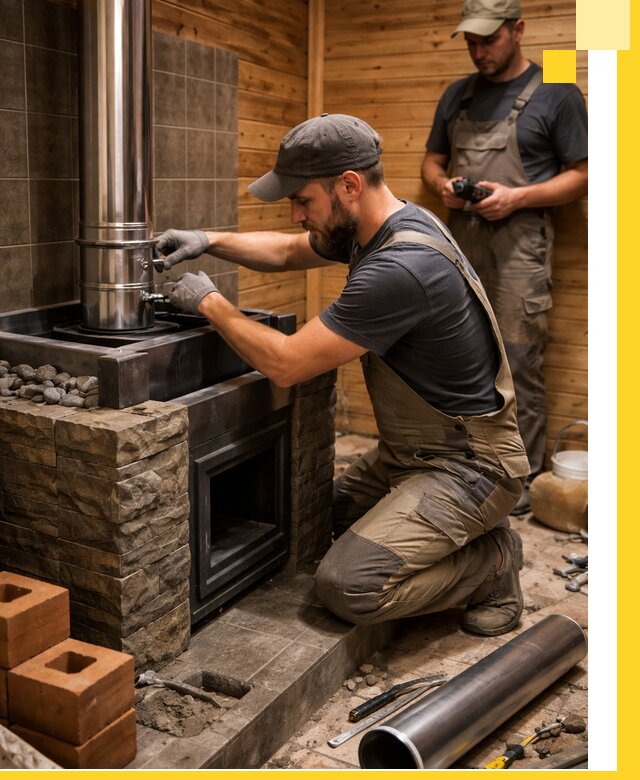 Изготовление и установка банных печей под ключ в Видном