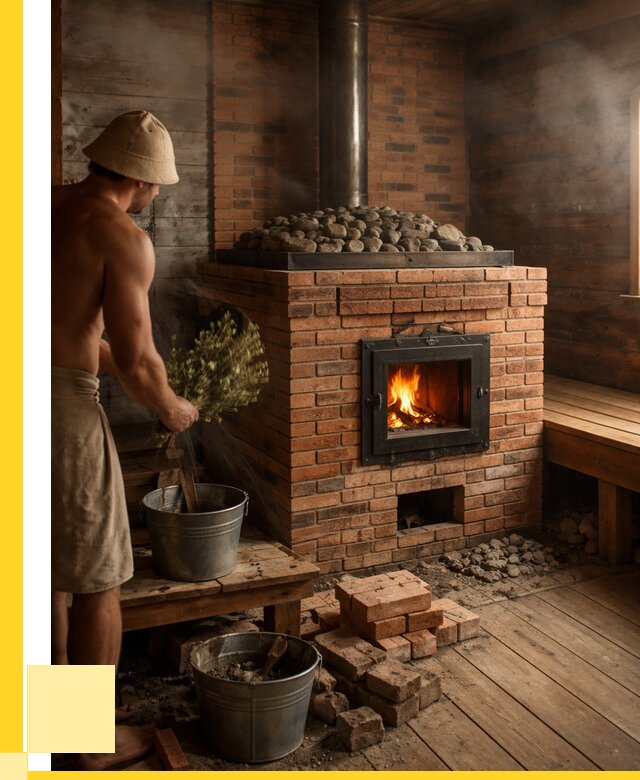 Кирпичные банные печи в Видном от 93150 р. | ЭриданВдн