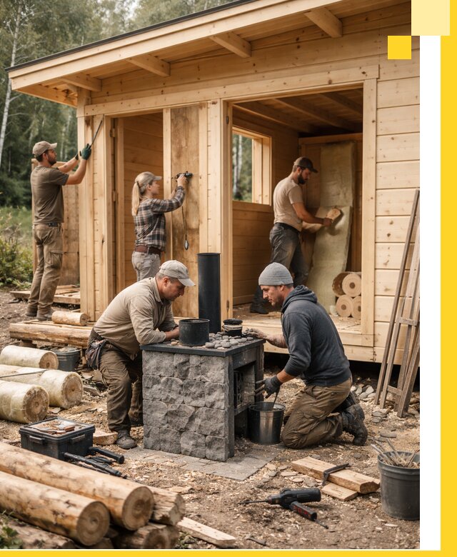 Купить баню под ключ в Видном строительство монтаж отделка