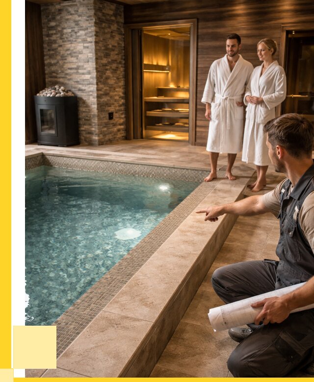 Проект бани с бассейном под ключ в Видном от 67275 р. | ЭриданВдн