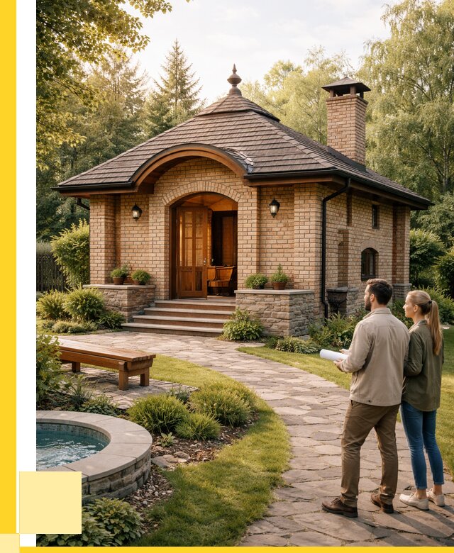 Проект кирпичной бани в Видном от 31050 р. | ЭриданВдн