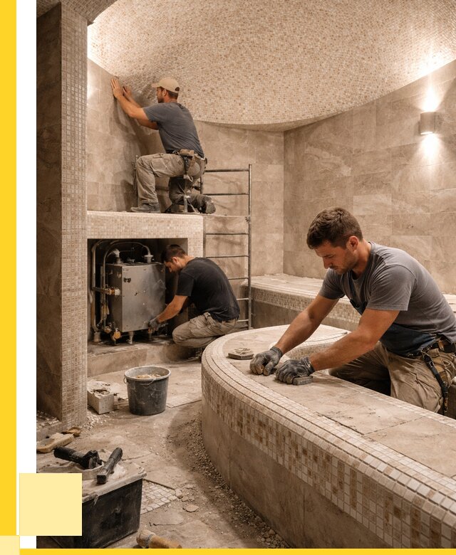 Монтаж хамамов под ключ в Видном от 258750 р. ЭриданВдн