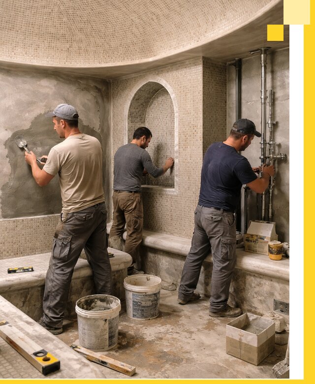 Профессиональный монтаж хамамов под ключ в Видном с гарантией