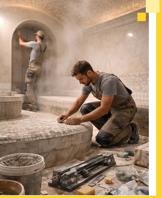 Профессиональный дизайн хамама и SPA под ключ в Видном