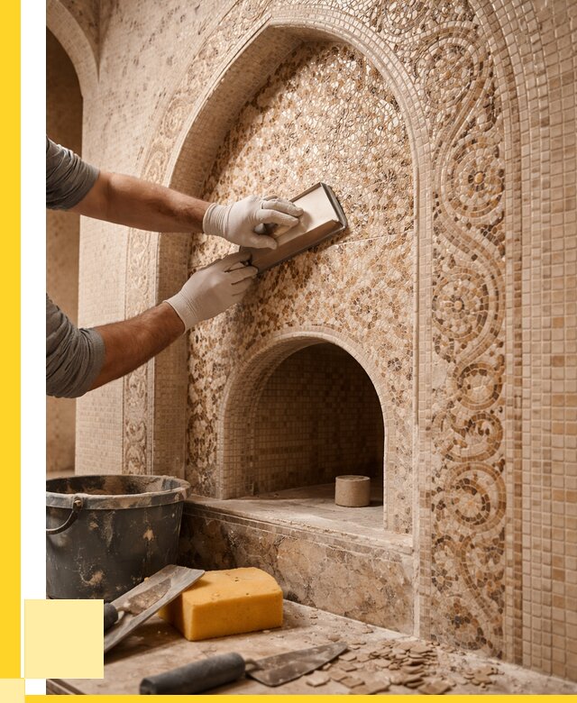 Мозаика для хамама в Видном под ключ от 5175 р. | ЭриданВдн